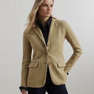 Lauren Ralph Lauren Sweater-Knit Blazer, Black Label | Small Petite